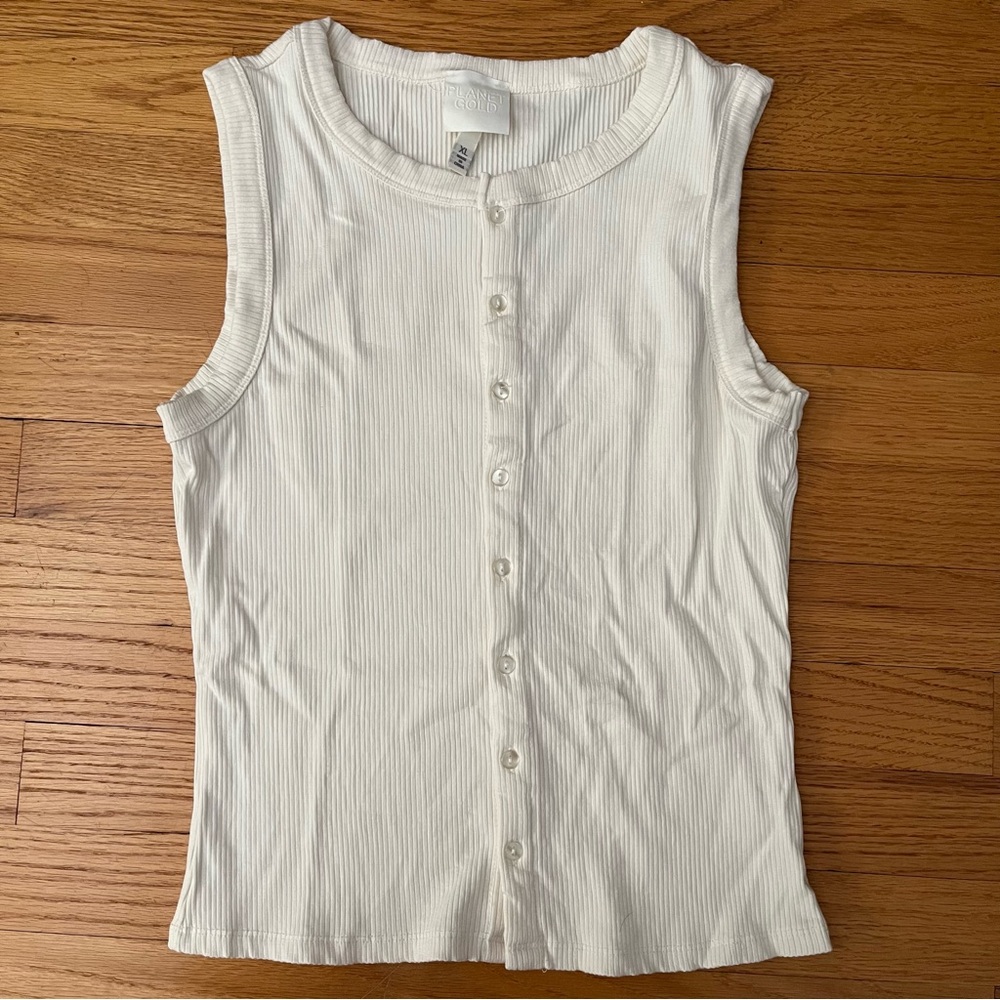 Button up tank top